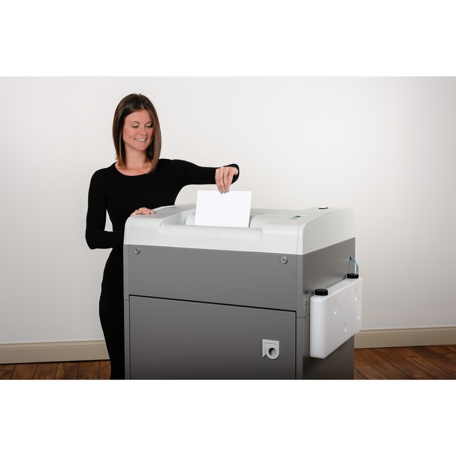 Dahle 20396 High Capacity Paper Shredder w/Automatic Oiler - Continuous Shredder - Cross Cut - 42 Per Pass - for shredding Staples, Paper Clip, Credit Card, CD, DVD - 0.005" x 0.062" Shred Size - P-4 - 22 ft/min - 16" Throat - 50 gal Wastebin Capacity - 4