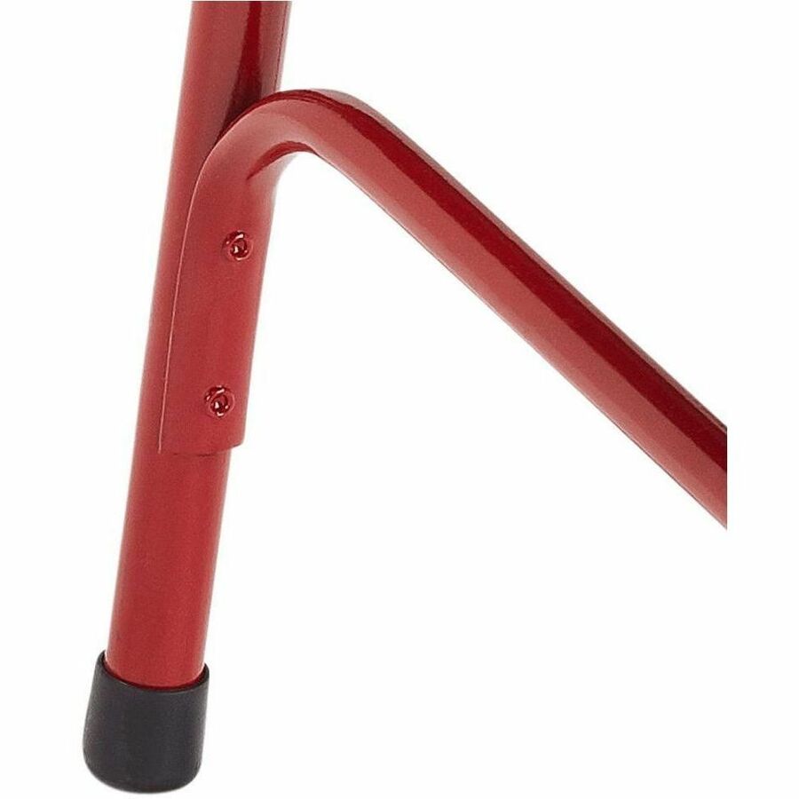 National Public Seating 200 Series All-Steel Folding Chair - Tubular Steel Frame Material - Red - Steel, Polypropylene - 4 / Carton