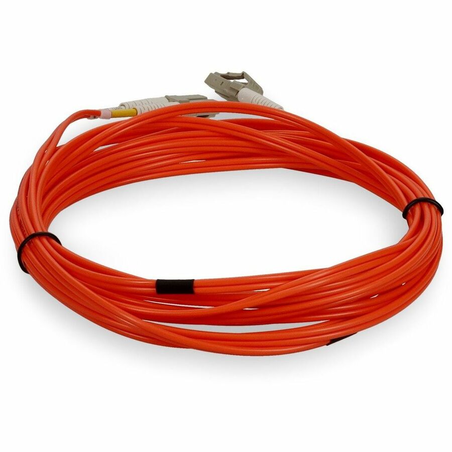 AddOn 3m LC to LC Orange OM1 Duplex OFNR (Riser-Rated) MMF (Multi Mode) Fiber Patch Cable, 62.5/125