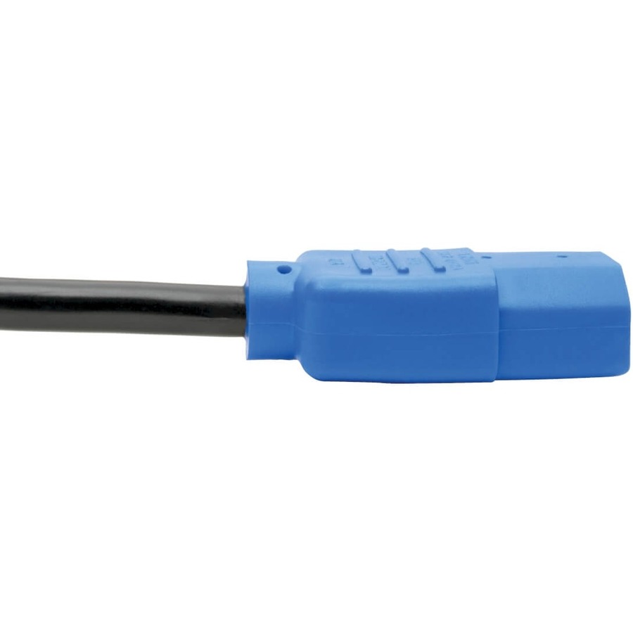 Tripp Lite by Eaton PDU Power Cord C13 to C14 - 10A 250V 18 AWG 4 ft. (1.22 m) Blue