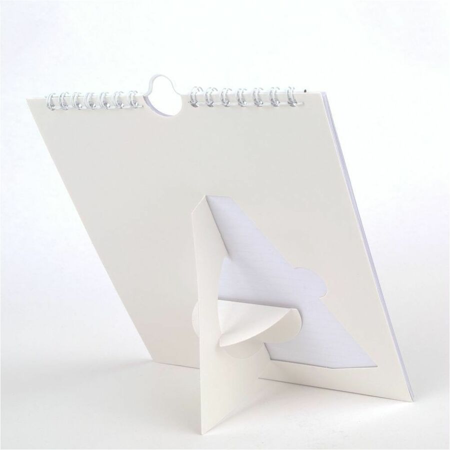 At-A-Glance Wall Calendar - Small Size - Julian Dates - Monthly - 12 Month - January 2024 - December 2024 - 1 Month Single Page Layout - 6 1/2" x 7 1/2" White Sheet - Wire Bound - Desk - White - Paper - Reference Calendar, Easel, Hanging Loop, Bleed Resis