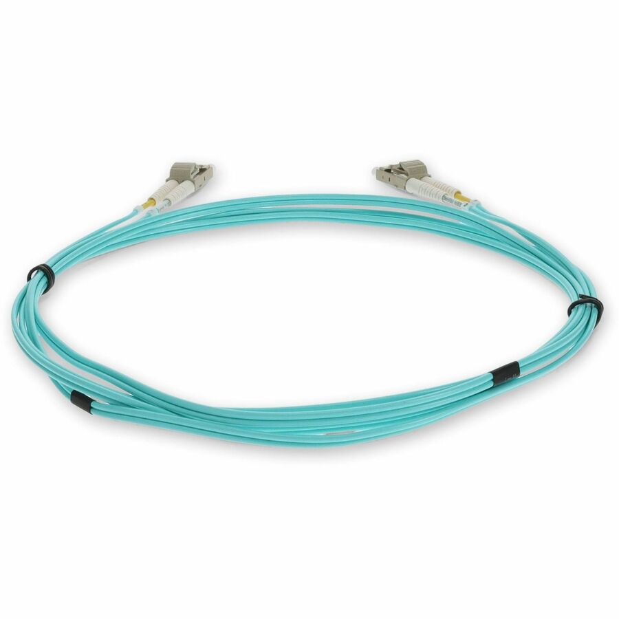 AddOn 8m LC (Male) to LC (Male) Aqua OM3 Duplex Fiber OFNR (Riser-Rated) Patch Cable