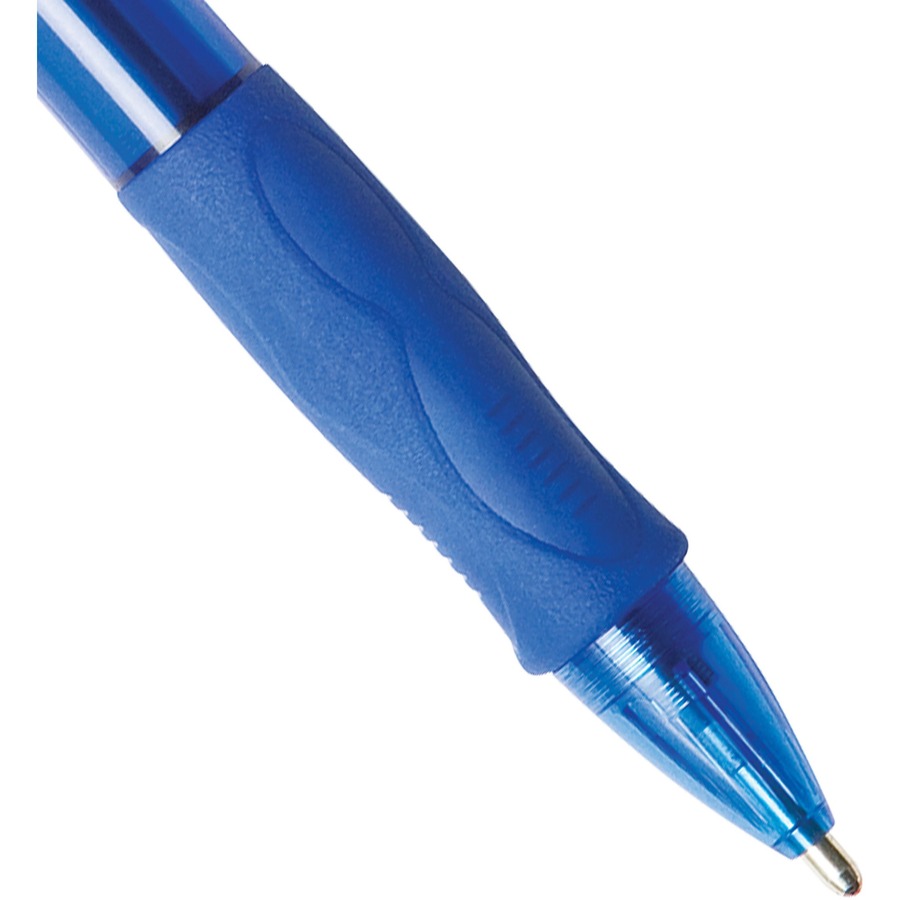 BIC Velocity Bold Retractable Ball Pen - Bold Pen Point - 1.6 mm Pen Point  Size - Refillable - Retractable - Blue - 4 / Pack - Mills