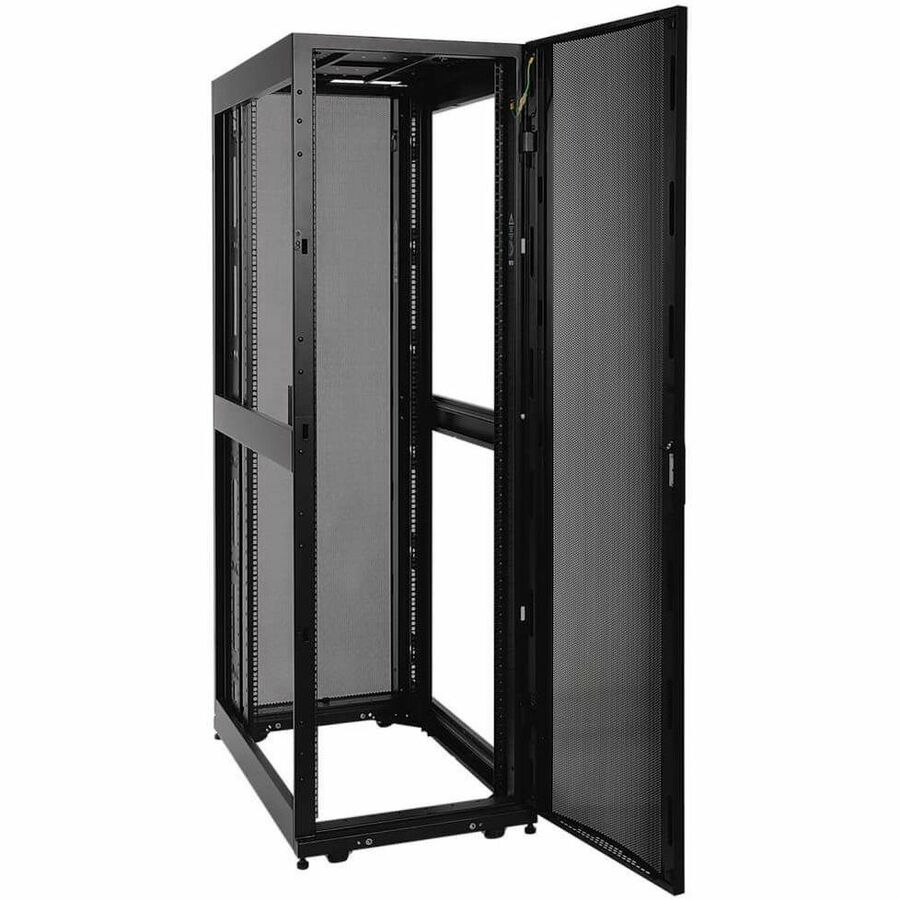 Tripp Lite by Eaton 42U SmartRack Standard-Depth Rack Enclosure Cabinet Threaded 10-32 Mounting Holes with doors & side panels