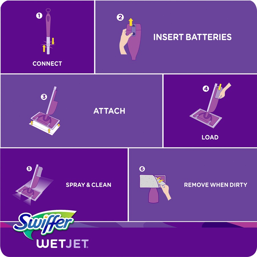 Swiffer WetJet Mopping Pad Refill - Cotton - Green - Mops & Mop Refills - PGC08443