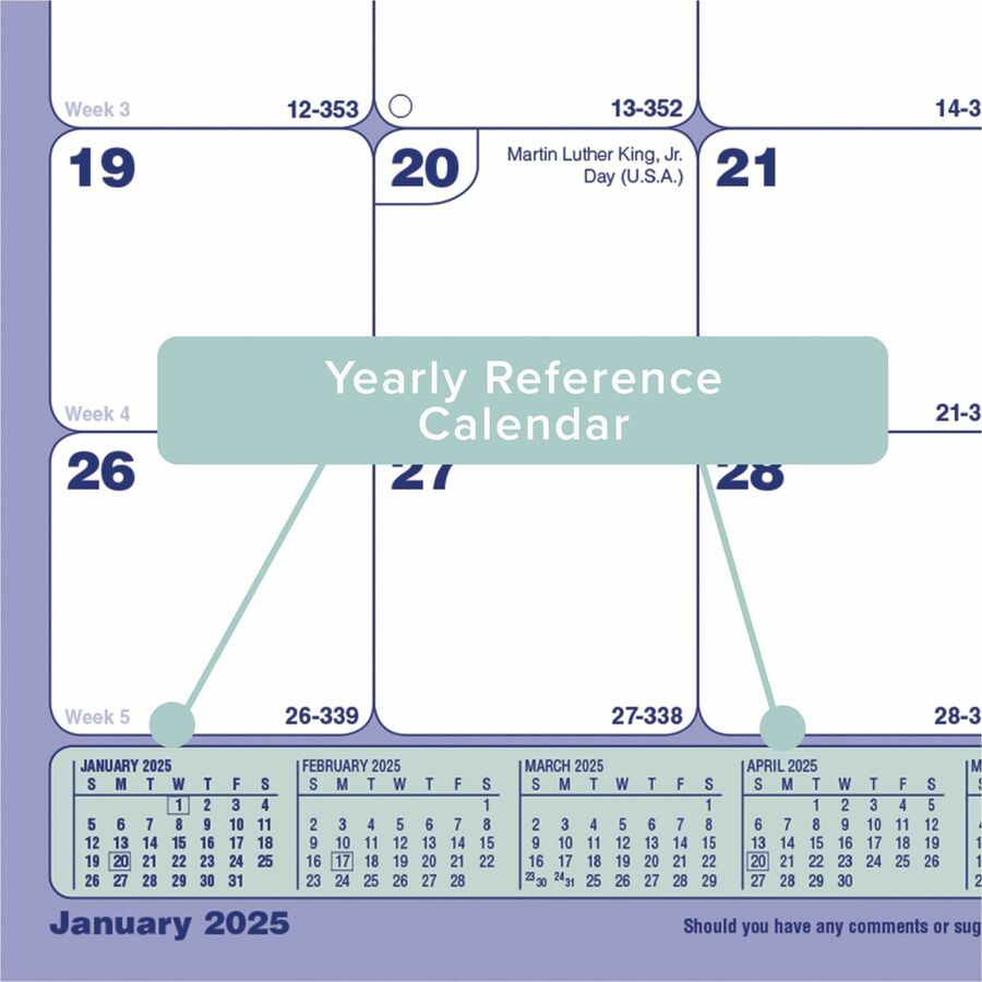 Calendar 2024 Tearoff Calendar Personal Organizer White Background