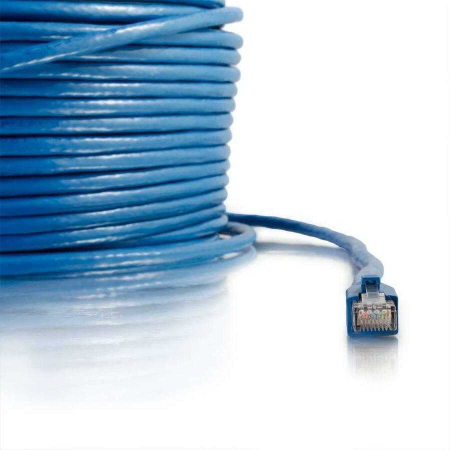 C2G 200ft Cat6 Ethernet Cable - Solid Shielded (STP) - Blue