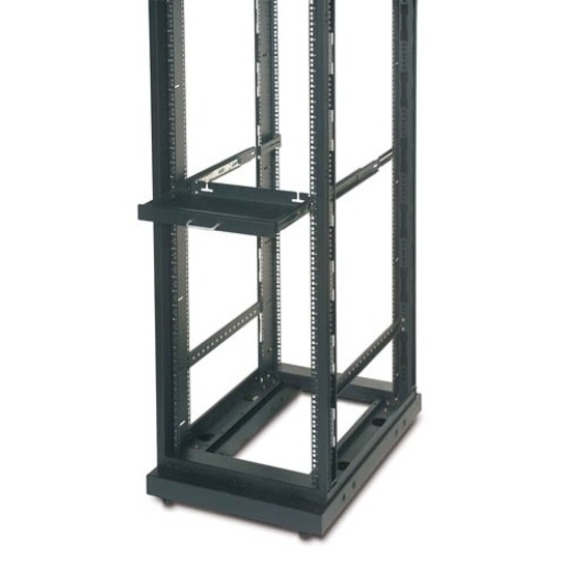 17" Keyboard Drawer Black - 1U - 1.7" Height x 17.4" Width x 12" Depth - Black - 1 Each