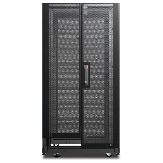 APC NetShelter AV, Server Rack Enclosure, 24U, 10-32 Threaded Rails, Black, 1199H x 600W x 806D mm