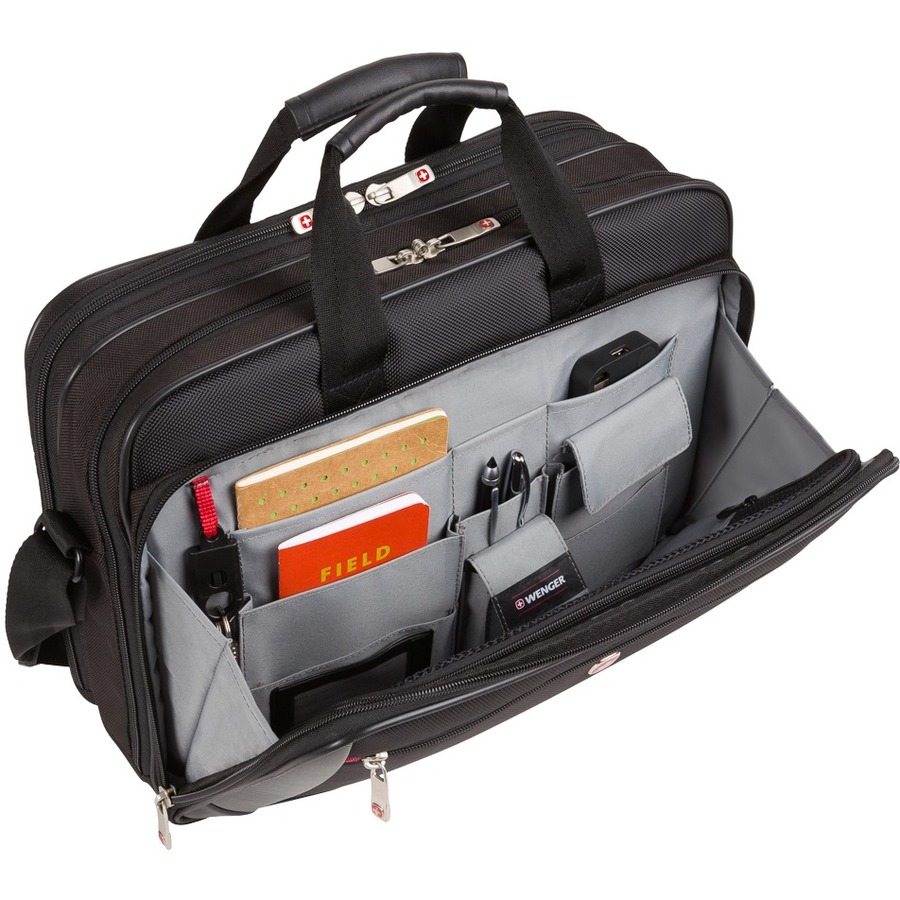 WENGER & SWISSGEAR BY GROUP III WENGER MAINFRAME CASE TRIPLE GUSS 15.6IN LAPTOP BLACK — alternate view 3