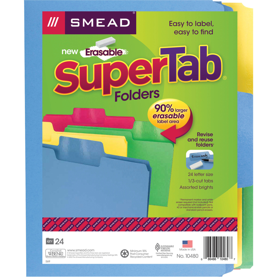 smead erasable supertab