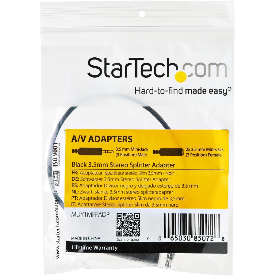 StarTech.com USB-C Headphone Splitter, USB Type C Dual Headset