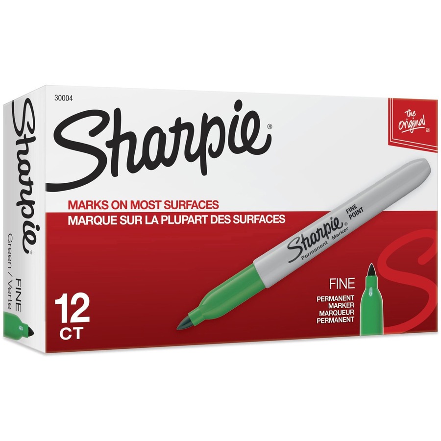 Sharpie Fine Poing Permanent Markers -Black - 5 Pack - Memorial