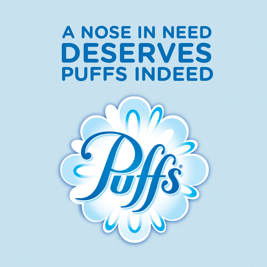 Puffs Basic Facial Tissue - 8.40" x 8.20" - White - 180 Per Box - 24 / Carton