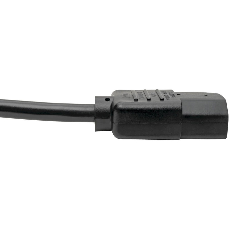 Tripp Lite by Eaton PDU Power Cord C13 to C14 - 10A 250V 18 AWG 8 ft. (2.43 m) Black