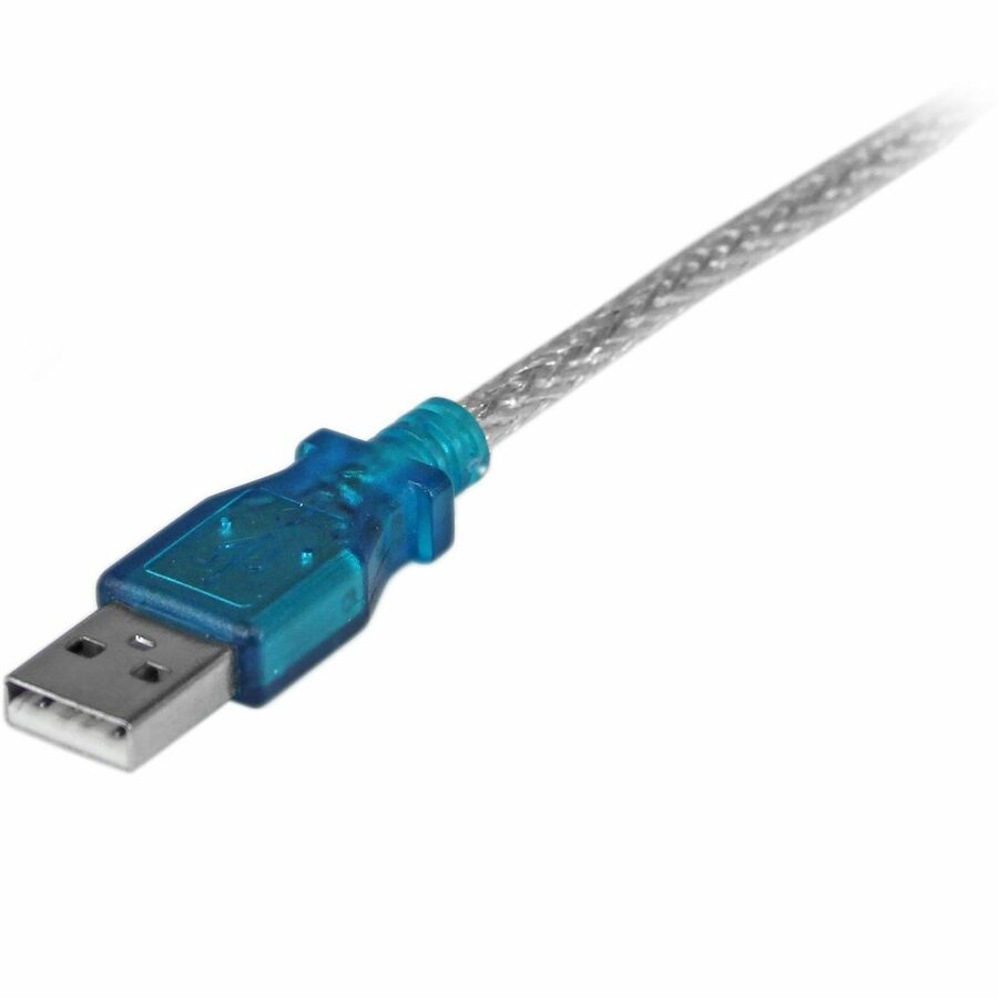 StarTech 17in (43cm) 1-Port USB to Serial Adapter Cable, USB-A to DB9 RS232, USB to RS232 Adapter, Prolific Chipset - M/M