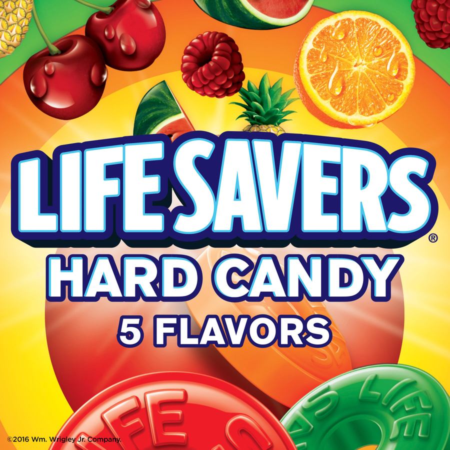 Life Savers Fruity Flavor Assorted Hard Candy, Watermelon, Cherry...