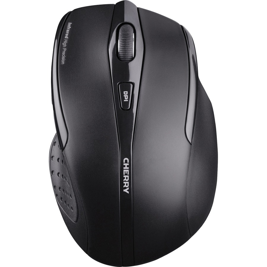 CHERRY MW 3000 Wireless Mouse - Infrared - Wireless - 5 Button - Black - USB - 1750 dpi - Right-handed