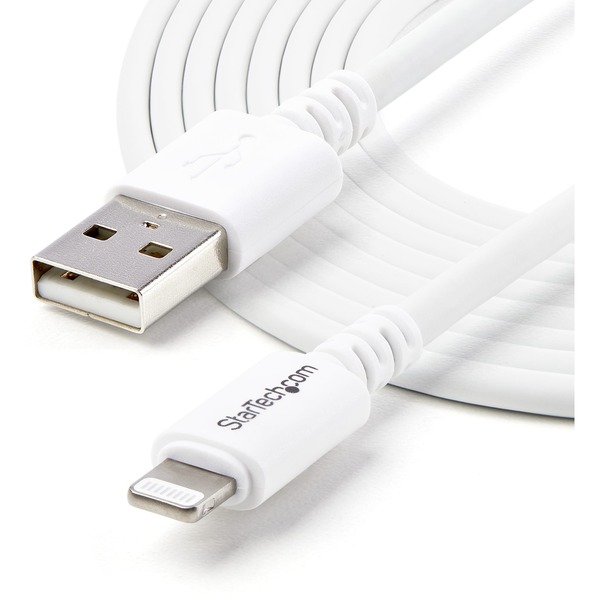Startech USB to Lightning Cable - Apple MFi Certified - Long - 3 m (10 ft.) - White (USBLT3MW)