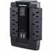 CyberPower Professional Swivel 6-Outlet 1200 Joules Wallmount Surge Protector - 2x 2.4A USB Charging Ports Black (CSP600WSU) *in Brown Box