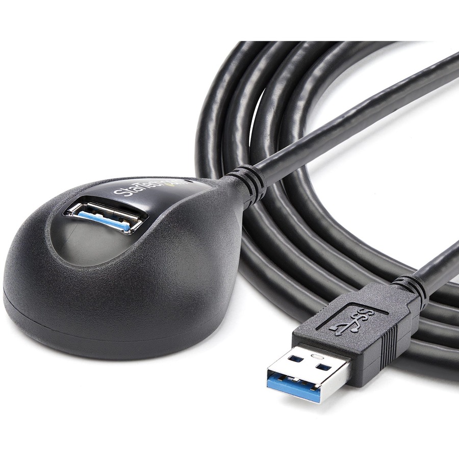 StarTech 5 ft Black Desktop SuperSpeed USB 3.0 (5Gbps) Extension Cable - A to A M/F