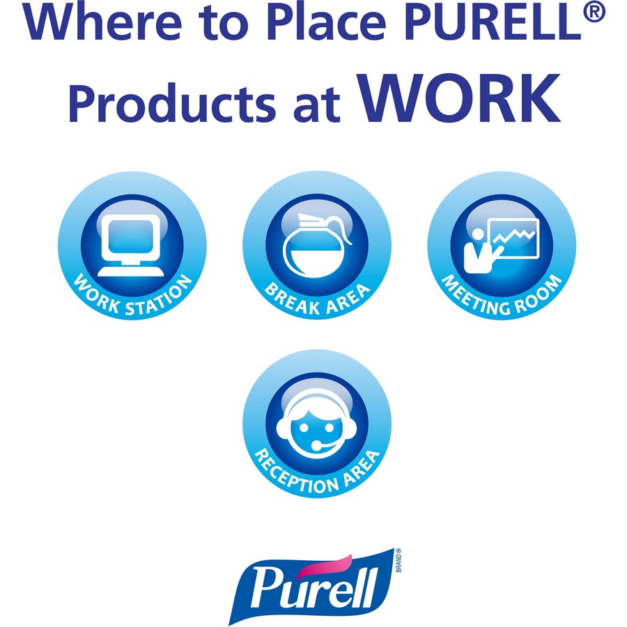 PURELL® Hand Sanitizer Gel - 12 fl oz (354.9 mL) - Pump Bottle Dispenser - Kill Germs - Hand, Skin - Clear - Non-sticky, Residue-free - 12 / Carton