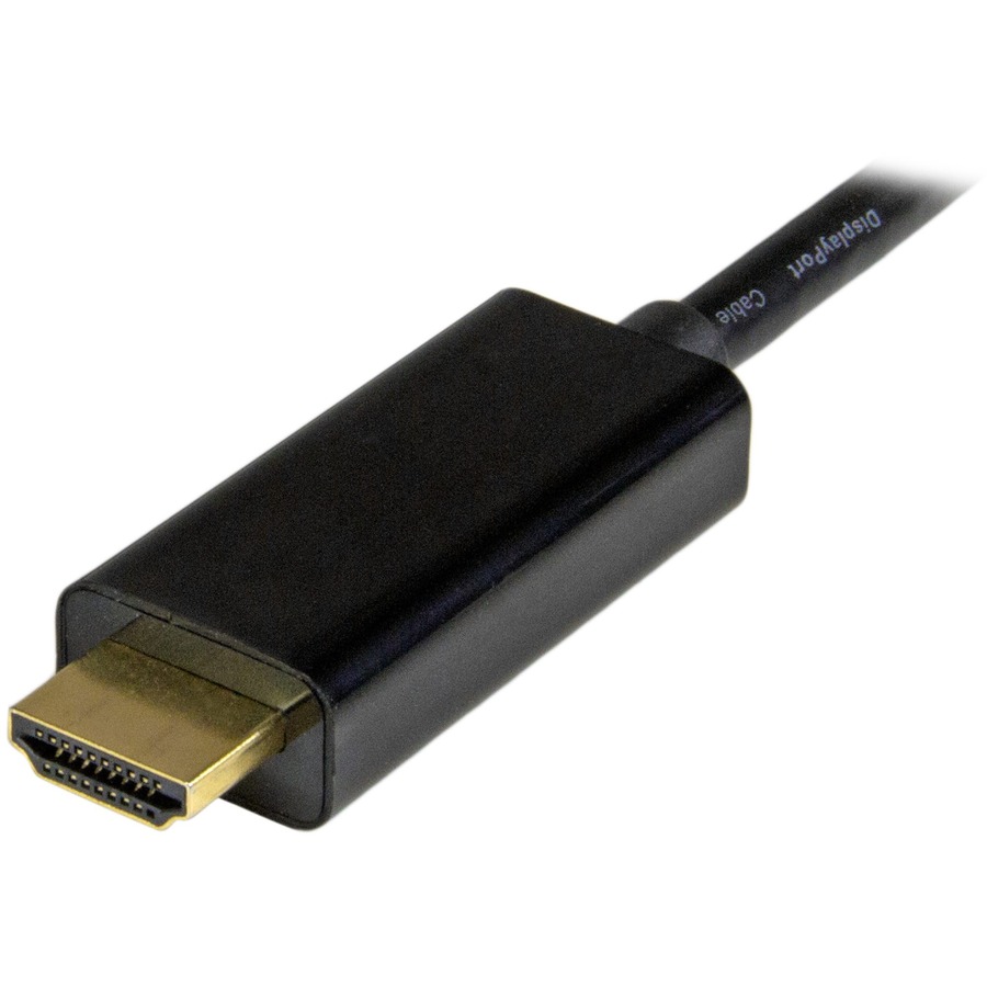 StarTech.com Mini DisplayPort to HDMI Converter Cable - 6 ft (2m) - 4K - Eliminate clutter by connecting your PC directly to an HDMI display with a 6ft cable - Mini DisplayPort to HDMI converter - Mini DisplayPort to HDMI cable - mDP to HDMI - Mini Displa - AV Cables - STCMDP2HDMM2MB