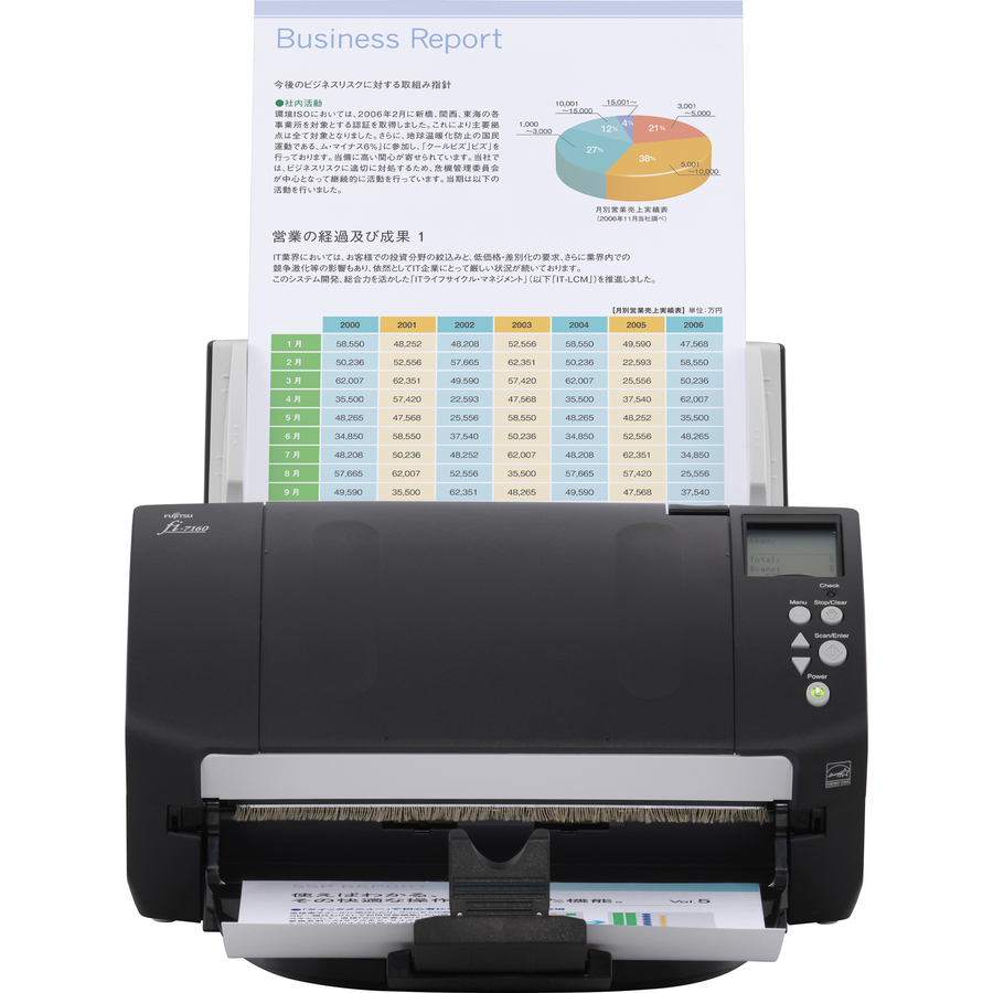 Fujitsu fi-7160 Deluxe Professional Desktop Color Duplex Document Scanner with Paperstream Capture Pro