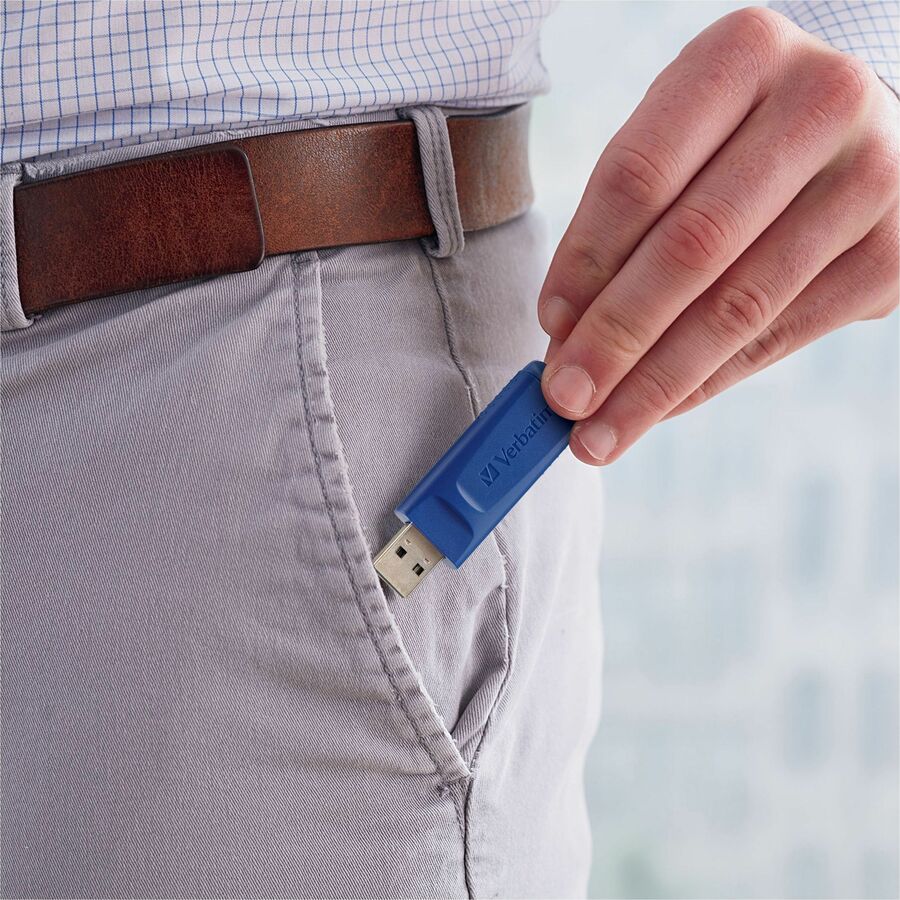8GB USB Flash Drive - 5pk - Blue - 8GB - 5 Pk