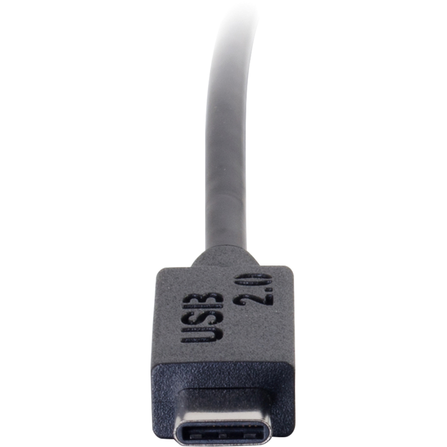 C2G 10 ft USB-C to Mini B USB 2.0 cable in black for cameras and legacy devices — alternate view 3