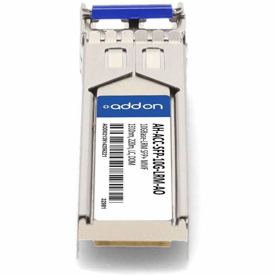 AddOn AEROHIVE AH-ACC-SFP-10G-LRM compatible SFP+ module with LC connector for 10GBase-LRM multimode fiber — alternate view 3