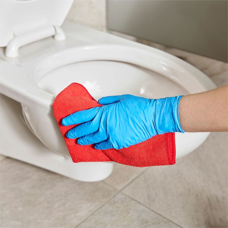 Rubbermaid Commercial - Chiffon en microfibre commercial l&eacute;ger 2x12 rouge