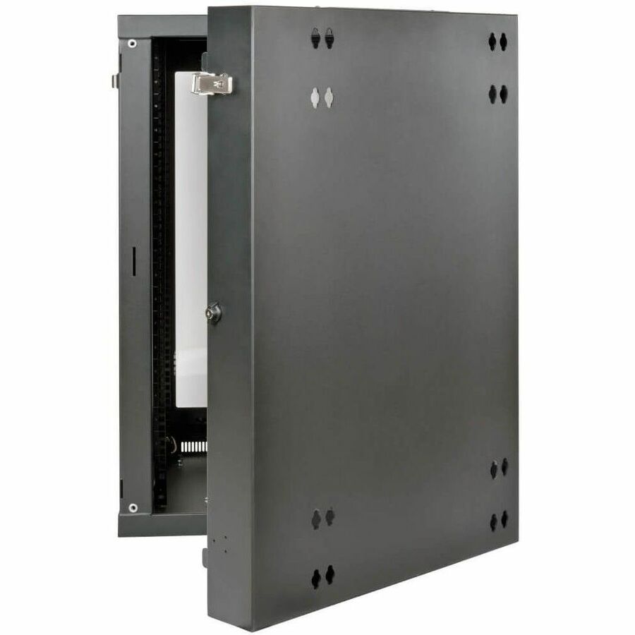 Tripp Lite by Eaton SmartRack 18U UPS-Depth Wall-Mount Half-Height Rack Enclosure Clear Acrylic Window Hinged Back