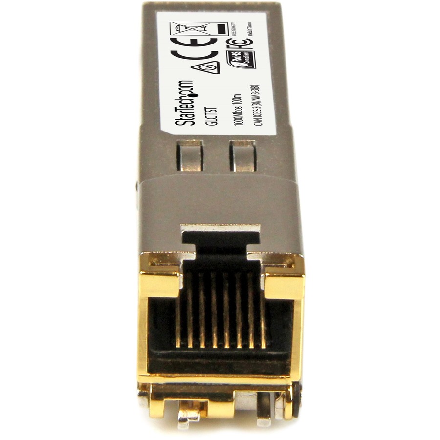 StarTech.com Cisco GLC-T Compatible SFP Module 10 Pack - 1000BASE-T - 1GE Gigabit Ethernet SFP SFP to RJ45 Cat6/Cat5e Transceiver - 100m