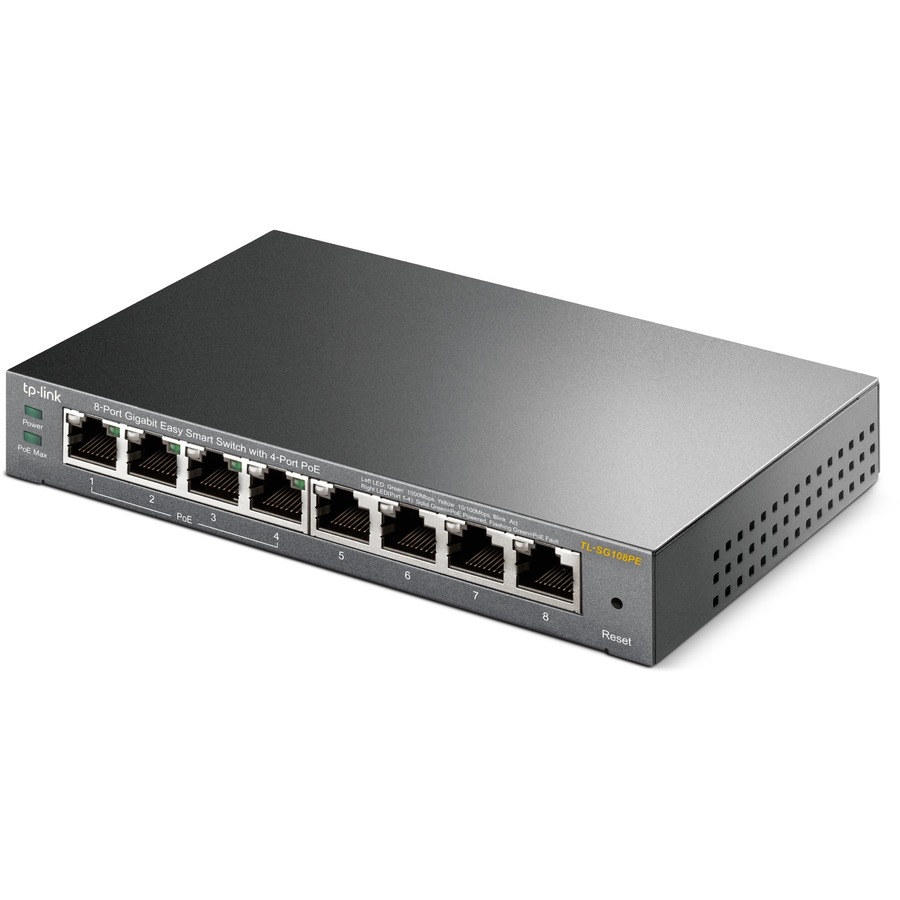 TP-Link TL-SG108PE - 8-Port Gigabit Easy Smart Switch with 4-Port PoE