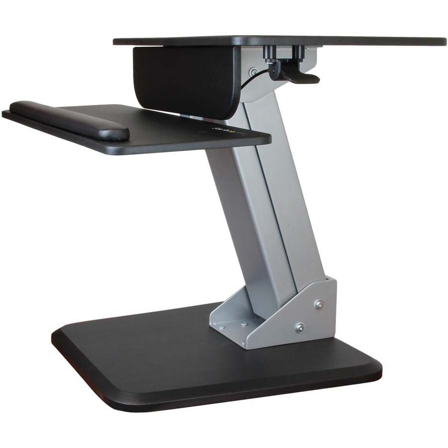 StarTech.com Dual Monitor Sit-to-stand Workstation - One-Touch Height Adjustment - Turn your desk into a sit-stand workspace with easy height adjustment and a dual monitor mount - One-Touch Height Adjustable - Create a standing work station - Articulating
