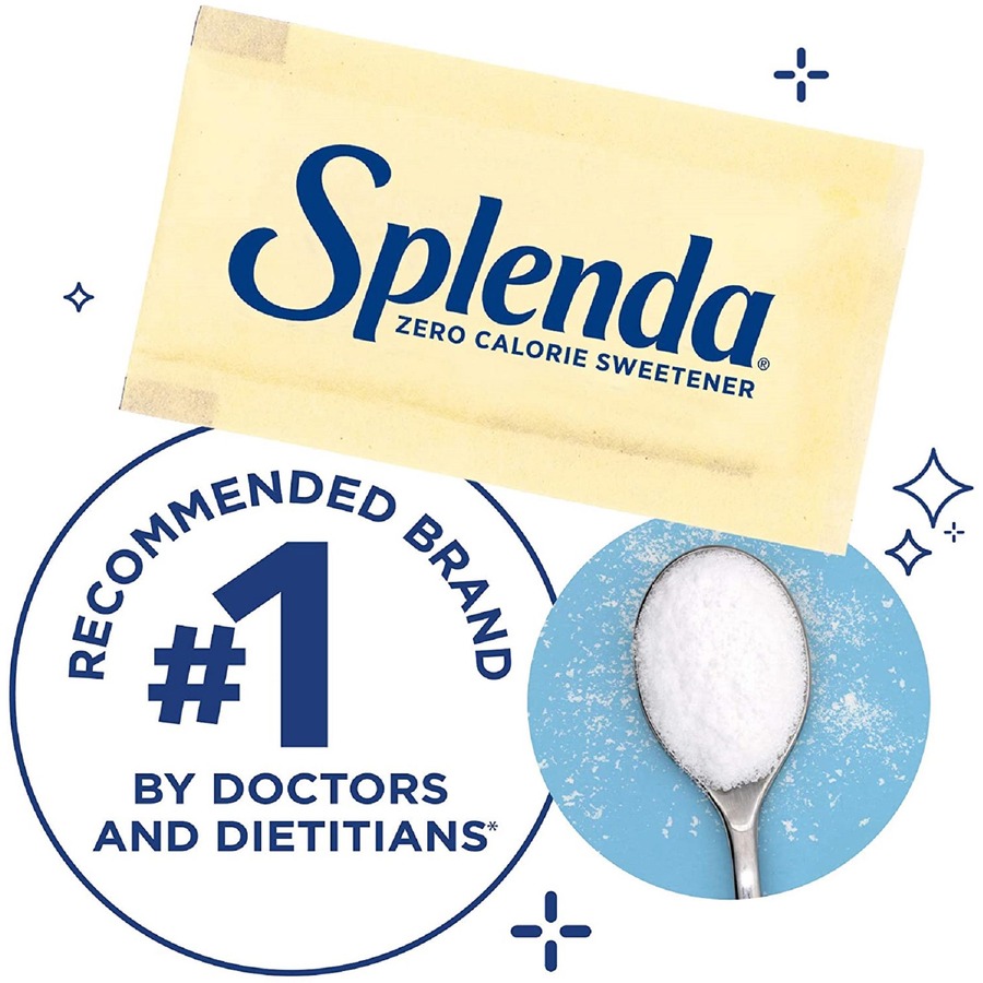 Splenda No Calorie Sweetener Packets - Packet - 0.035 oz (1 g) - Artificial Sweetener - 100/Box