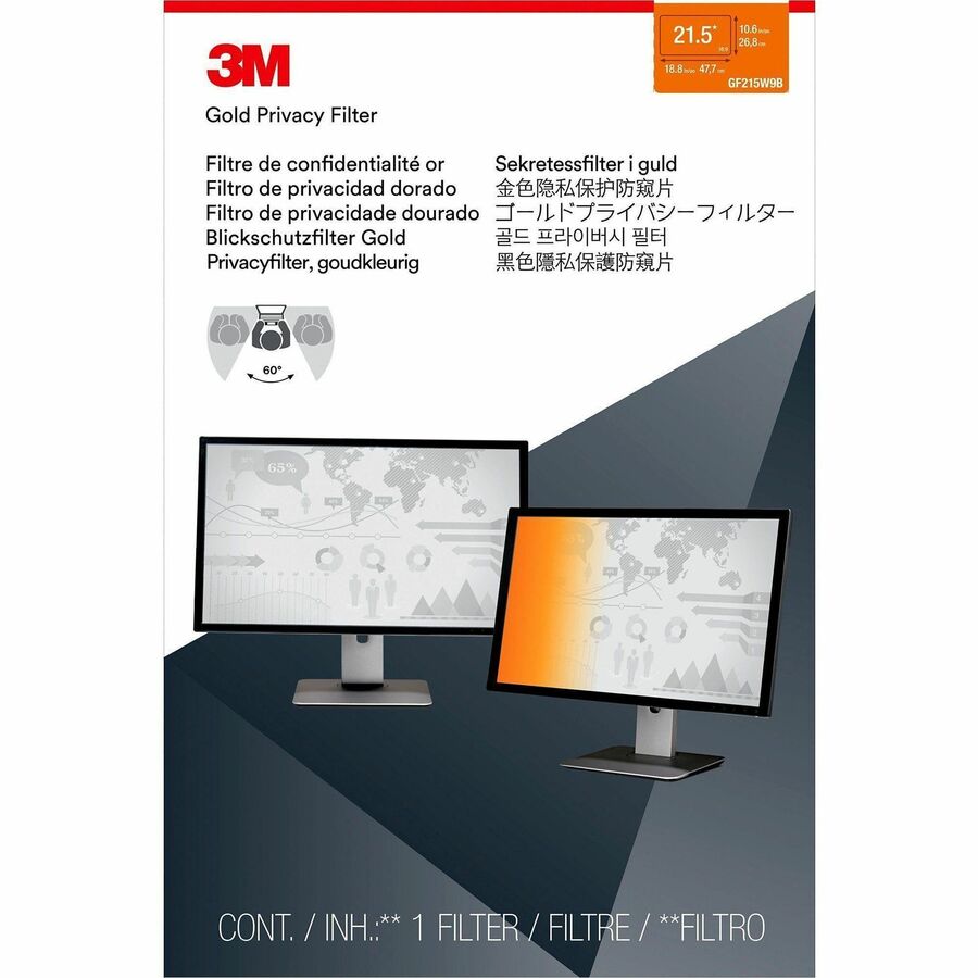 3M - Filtre de confidentialit&eacute; Gold Dor&eacute;, Brillant
