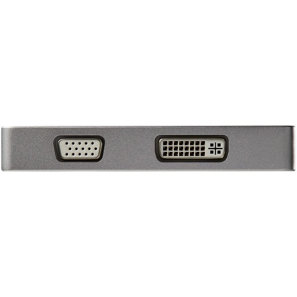Startech Aluminum Travel A/V Adapter: 3-in-1 Mini DisplayPort to VGA, DVI or HDMI - 4K (MDPVGDVHD4K)