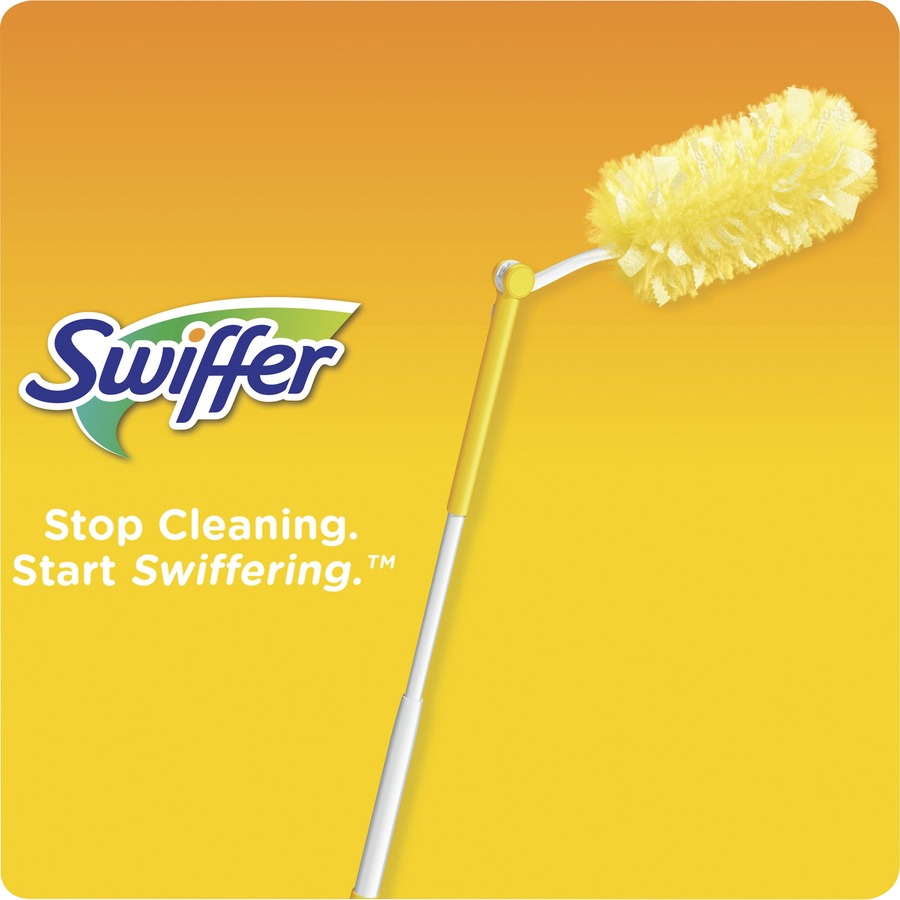 Swiffer 360 Dusters Extender Kit - 36" Handle Length - Plastic Handle - 6 / Carton - White