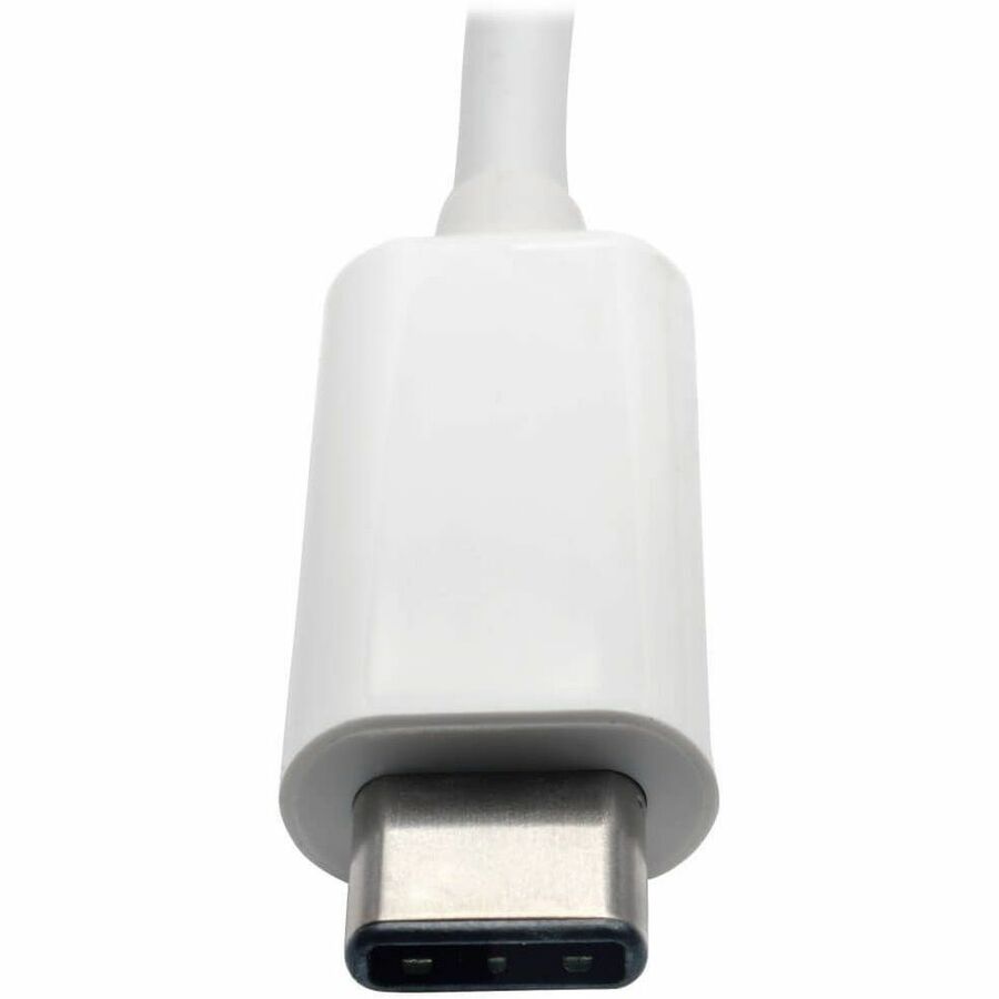 Tripp Lite by Eaton USB-C Multiport Adapter - HDMI USB 3.x (5Gbps) Hub Port Gigabit Ethernet 60W PD Charging HDCP White