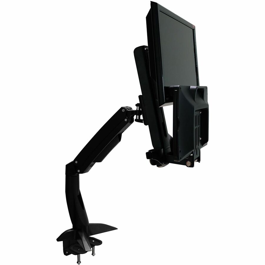 Amer AMR1ACWS Desk Mount for Keyboard, Flat Panel Display, Workstation, Display, Mouse, Scanner - TAA Compliant