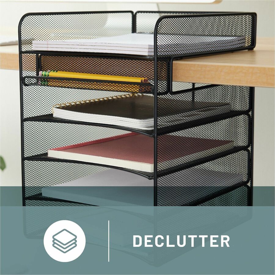 Safco - Rangement de bureau suspendu horizontal Onyx