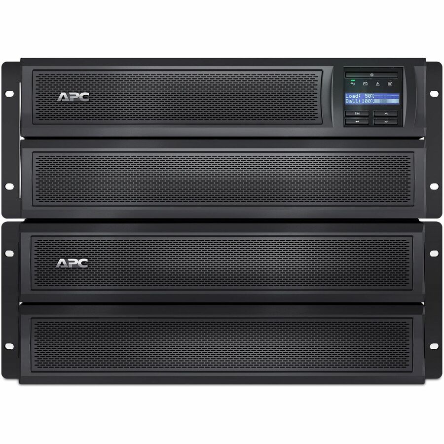 APC Smart-UPS X, Line Interactive, 2200VA, Rack/tower convertible 4U, 208V-230V, 8x C13+2x C19 IEC, Network card, Extended runtime, Short depth