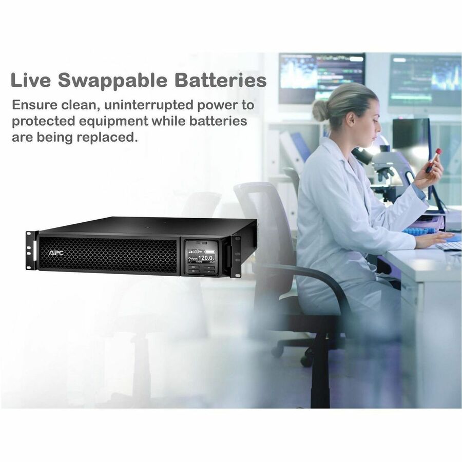 APC Smart-UPS On-Line, 3kVA, Tower, 120V, 8x 5-20R+1x L5-30R NEMA outlets, SmartSlot, Extended runtime, W/O rail kit