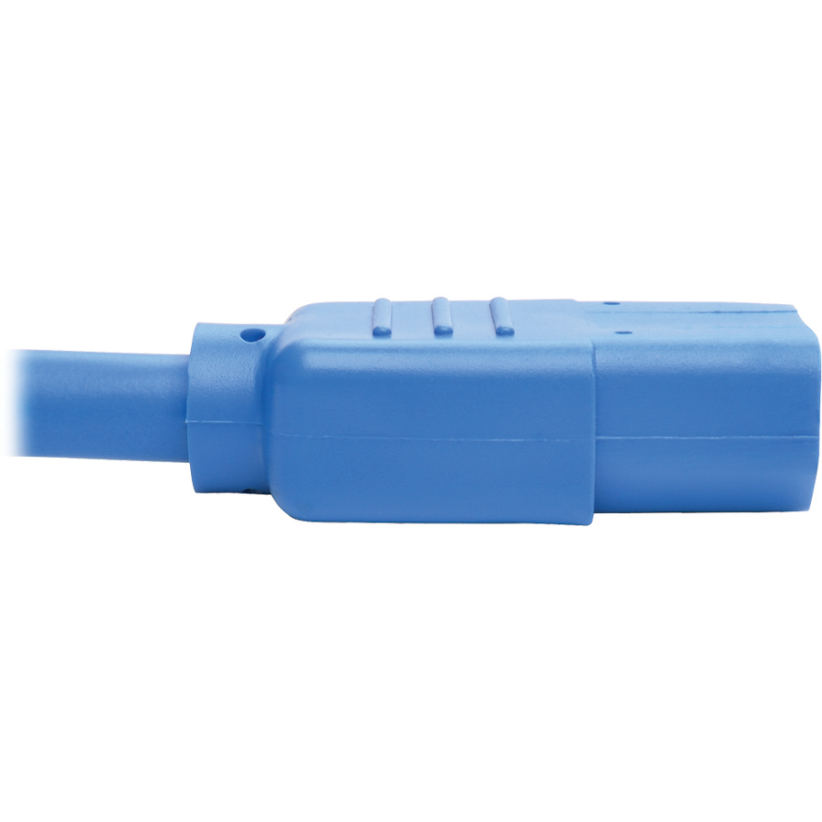 Tripp Lite by Eaton Heavy-Duty PDU Power Cord C13 to C14 - 15A 250V 14 AWG 2 ft. (0.61 m) Blue