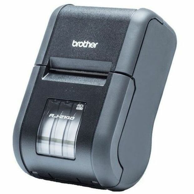 Brother RuggedJet RJ-2140 Direct Thermal Printer - Monochrome - Portable - Label/Receipt Print - USB - Wireless LAN - Battery Included - Black