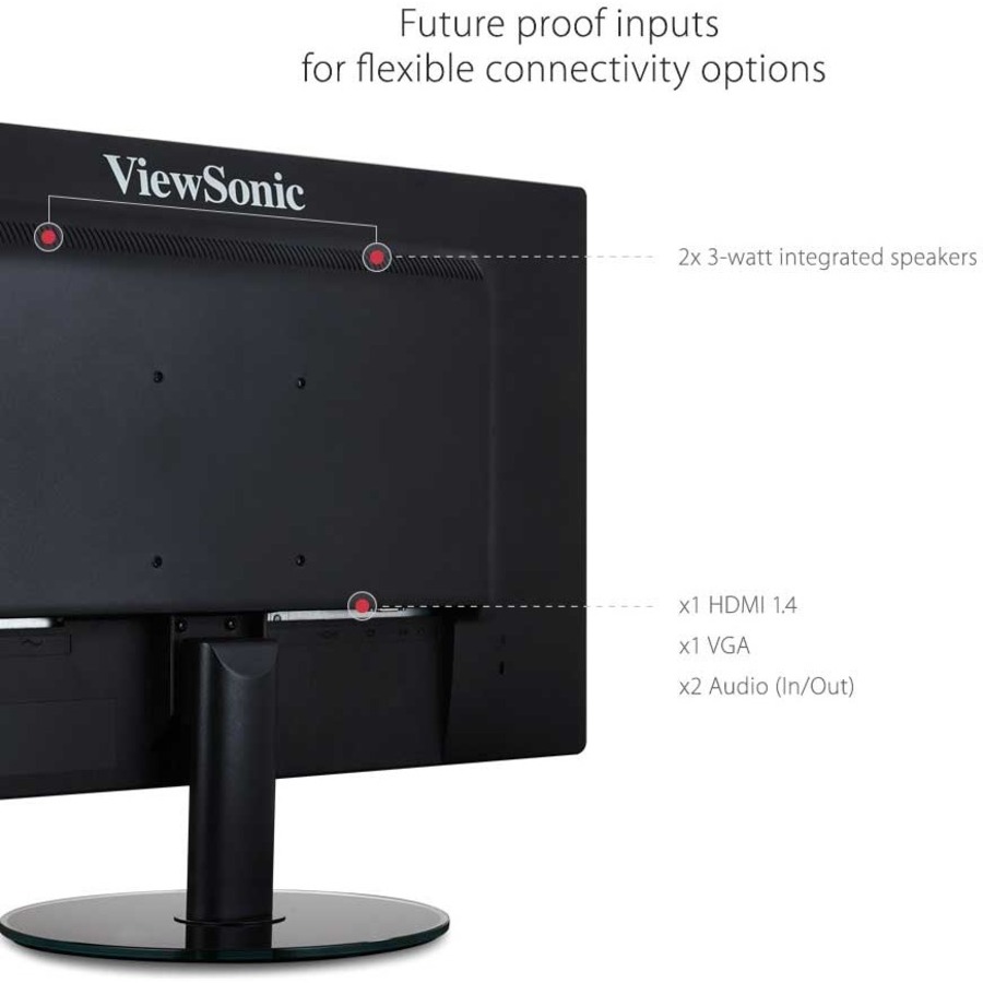ViewSonic VA2719-SMH 27 Inch IPS 1080p LED Monitor with Ultra-Thin Bezels, HDMI and VGA Inputs for Home and Office