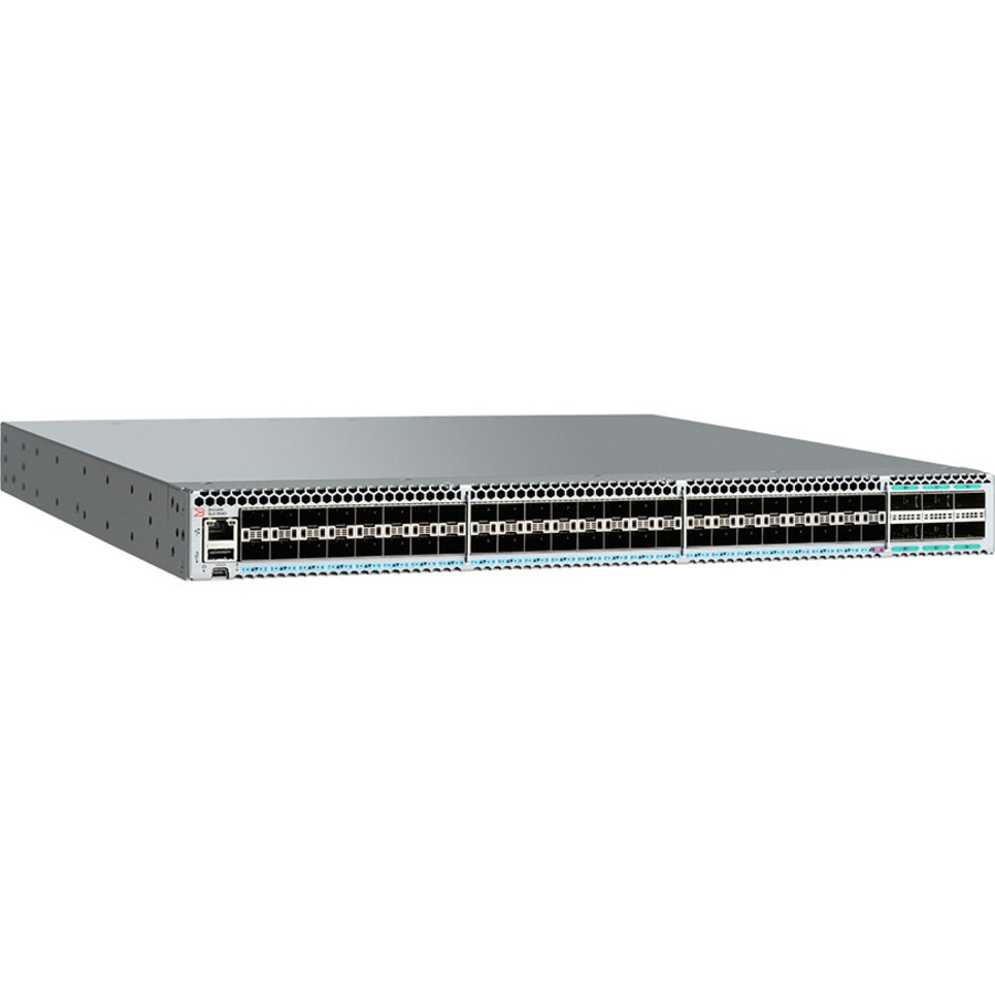 SLX 954024S managed switch with 24 x 10GE/1GE ports, 24 x 1GE ports, and front-to-back airflow — alternate view 3