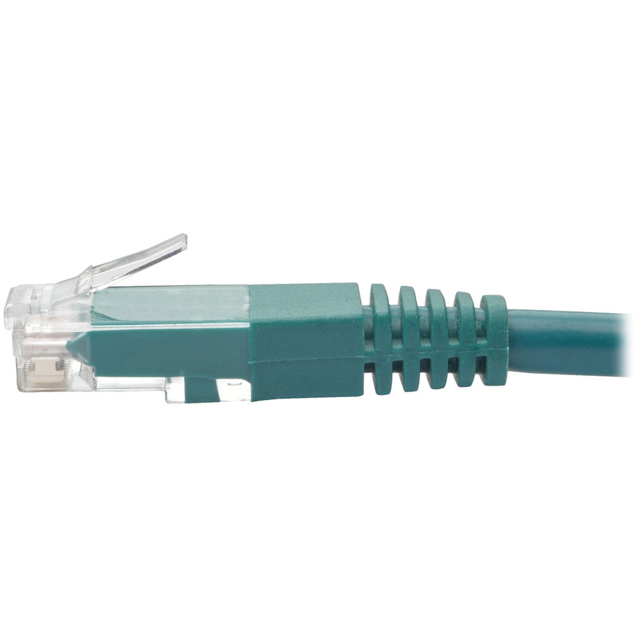 Eaton Tripp Lite Series Cat6 Gigabit Molded (UTP) Ethernet Cable (RJ45 M/M), PoE, Green, 25 ft. (7.62 m)
